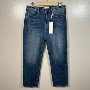 Driftwood Royce Jeans Size 29 High Rise Straight Leg Ankle Medium Wash Blue